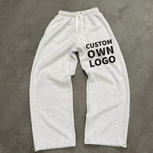 Pantalones Deportivos de Felpa de Algodón 100% al por Mayor, Estilo Vintage, Personalizados, para Hombre, Modelo 2026 - Product Image 3