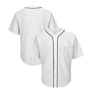 Personalizar coreano bordado estilo camisa aparejos sarga venta al por mayor hombres béisbol Jersey - Product Image 3