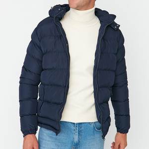 Manufacturer Customizable High Quality <b>Jacket</b> Down and Nylon <b>Hooded</b> 5XL Size Logo Dark Color Cotton PufferDDP Shipping - Product Image 4