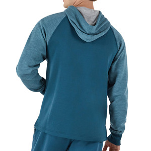 Sudadera con capucha de algodón 100% para hombre, ropa de calle sólida, estilo pulóver, Sudadera con capucha, estampado de logotipo personalizado, mangas completas, ligera - Product Image 6