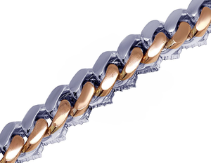 Nuevo diseño Moissanite corte redondo diamante cadena cubana collar hielo fuera fino cubano enlace cadena joyería - Product Image 4