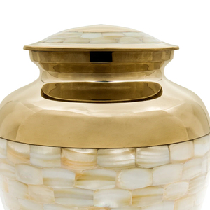 โกศโลหะแบบกำหนดขนาดและรูปทรงได้ เป็นมิตรกับสิ่งแวดล้อม ทนทาน สำหรับผู้ใหญ่ ขนาด 200/220 คิวบิกอินช์ สำหรับใส่เถ้ากระดูกหลังเผาศพ งานศพ อุปกรณ์งานศพแบบอินเดีย - Product Image 2