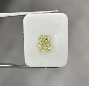 2.01กะรัตแวววาวตัดแสงแฟนซีสีเขียวสีเหลืองธรรมชาติสำหรับเพชรหลวมได้รับการรับรอง GD polish VG สมมาตรไม่เรืองแสง - Product Image 1