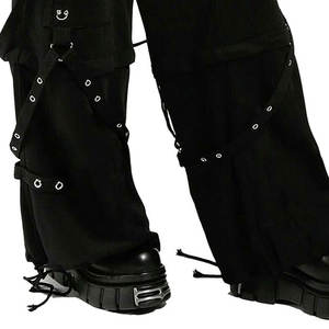 Pantalones de Moda para Mujer, Estilo Gótico Oscuro, con Cadena Convertible en el Tobillo, Estilo Punk Rock, 2026 - Product Image 5