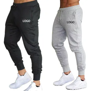 Sıcak satmak düz renk 100% polyester pamuk düz Jogger pantolon artı boyutu erkek pantolon için özelleştirilmiş