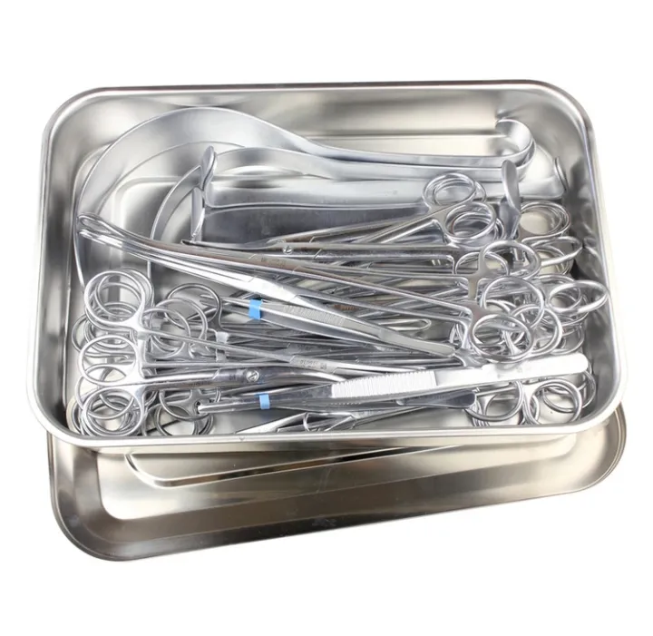 C-Section Instruments Stainless Steel Cesarean Section Surgical Instrument Set of 35 Pcs With Storage Box