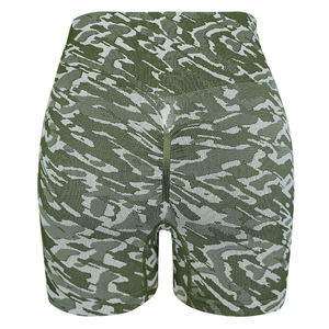 กางเกงขาสั้นออกกำลังกายโยคะเอวสูงสำหรับผู้หญิงขายดีที่สุด ผ้าสี่ทิศทาง ยืดหยุ่น แห้งเร็ว และมีไซส์พลัส - Product Image 2