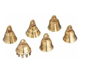 Nuevo diseño pequeños sujetadores hechos a mano campanas de metal para decoración al aire libre y decoración de Navidad