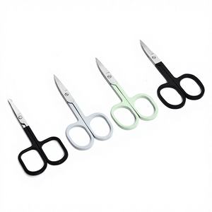 Tijeras Pequeñas de Acero Inoxidable 4Cr13 para Cejas, con Punta de Cuchilla Recta y Mango de Goma, para Uso Capilar - Product Image 1