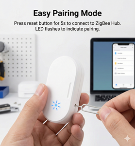 Capteur de porte/fenêtre intelligent ZigBee Daping, sécurité domestique sans fil, alarme antivol compatible avec ZBBridge Alexa - Product Image 6