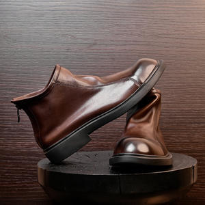 Chaussures décontractées légères avec semelle absorbant la transpiration et structure flexible, chaussures de tous les jours pour hommes, chaussures en cuir - Product Image 3