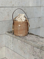 SAC SEAU EN ROTIN SAC À BANDOULIÈRE SAC À MAIN VENTE EN GROS