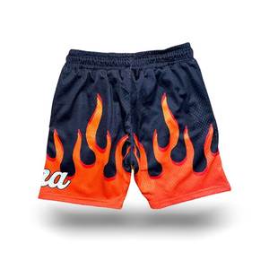 Pantalones cortos de malla 2026 con logo personalizado, de poliéster transpirable, por encima de la rodilla, para hombre, con entrepierna de 5 pulgadas, de doble capa, personalizados. - Product Image 6