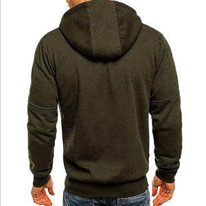 Sweat à capuche unisexe vintage décontracté uni à fermeture éclair 100% polyester polaire écologique respirant streetwear d'hiver vente en gros 2026 - Product Image 2