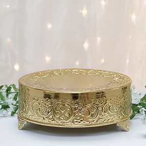 Support de gâteau en métal décoratif à bas prix dans le miroir finition polonaise vaisselle fête mariage décor à la maison gâteau et Desserts accessoires - Product Image 6