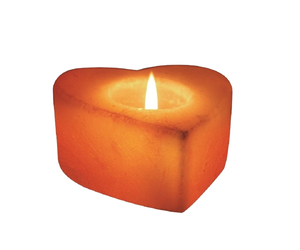 Bougeoirs en sel de l'Himalaya rose antique faits à la main 100% support de lumière naturel sur mesure pour la décoration de la maison de Noël - Product Image 1
