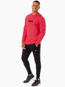 Sudaderas con Capucha Rojas de Alta Calidad, Estilo Urbano, Impresión Puff, 100% Algodón, Corte Regular, Felpa Francesa, con Logotipo, para Hombre - Product Image 6
