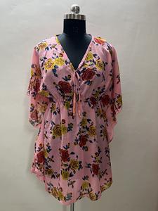 Vêtements de plage élégants et décontractés pour l'été Bahamas Resort Club Kaftan Haut chemisier confortable pour le bureau Mesdames Mariages Taille libre Parfait - Product Image 5