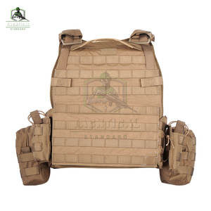 Gilet tactique en nylon/polyester de haute qualité, vente en gros personnalisée, porte-plaque réglable, multifonctionnel, découpe laser de sécurité - Product Image 6