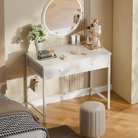 Vanité de maquillage de chambre à coucher moderne avec tiroirs Table de vanité compacte et étanche pour petits espaces Vietnam OEM & ODM