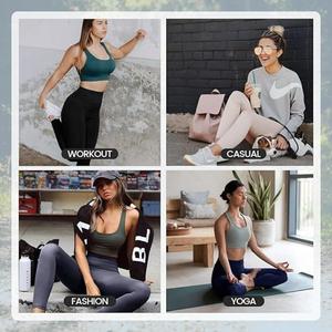 Leggings deportivos OEM para Mujer | Pantalones de Yoga de cintura alta transpirables con control de barriga y dos bolsillos laterales - Product Image 3