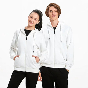 Sweat-shirt à capuche uni 100% coton, imprimé Logo, personnalisé, unisexe, Hip Hop, Oversize, blanc - Product Image 6