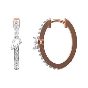 Balinese Cultural Wear Pear Lab Diamond Studs 10K 14K 18K <b>Gold</b> <b>Earrings</b> with Multiple Options in Jewelry - Product Image 1