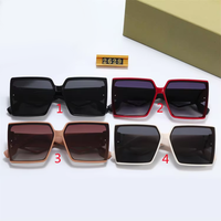 Lunettes de soleil de créateurs 2023 avec montures blanches, rouges et champagne, confortables et de marques célèbres, vente en gros de lunettes de soleil