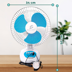 Ventilador Solar de 12 Pulgadas con 3 Velocidades y Batería de Larga Duración, Ventilador Resistente para Exteriores - Product Image 4