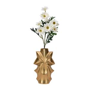 Florero de aluminio con acabado de latón, jarrones de Metal hechos en India, de alta calidad, superventas - Product Image 6