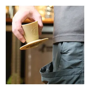 便携式折叠式硅胶咖啡滤杯，用于户外手滴咖啡滤纸架便携式咖啡机滴茶器