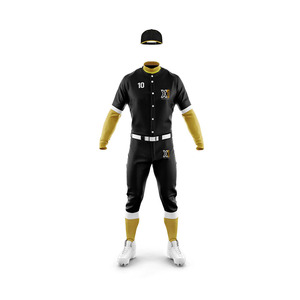 Wholesale Pakistan-Made Breathable <b>Baseball</b> Uniform Sets with Customized Color Logo Anti-Bacterial OEM Service Reasonable Price - Product Image 3