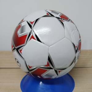 Ballon de football professionnel en cuir Pu de haute qualité Ballon de football à collage thermique avec logo personnalisé de taille 5 - Product Image 3