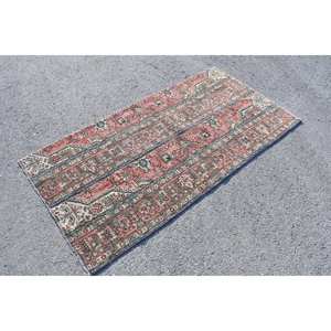 พรมตุรกีวินเทจคลาสสิกสีเบจสีแดง3.3 x 6.4ft พื้นที่ขนาดใหญ่ผ้าขนสัตว์ด้านหลังเย็บปะติดปะต่อกันนามธรรมสำหรับห้องโถงห้องวัยรุ่น - Product Image 3