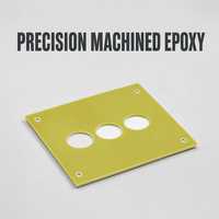 Panneau en époxy FR4 G10 usiné sur mesure par CNC avec trous de montage, 100% fibre de verre vierge, certifié ISO, pièce d'isolation de précision