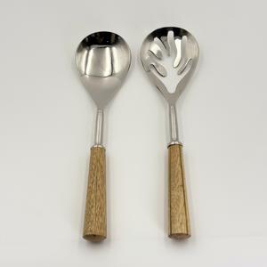 ชุดช้อนสลัด 2 ชิ้น ผิวขัดเงา สแตนเลส พร้อมกล่องคุณภาพสูง สำหรับใช้ในบ้านและร้านอาหาร - Product Image 4