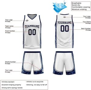 Maillot de sport unisexe personnalisé de haute qualité, sans manches, respirant, à séchage rapide, réversible, motif 3D, uniforme de basketball personnalisé - Product Image 4