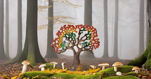 Nature Arbre de Sagesse et de Vie Art Mural en Métal pour Bureau à Domicile Salon Chambre à Coucher - Product Image 5