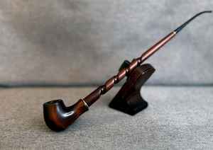 Elegante Pipa de Madera Moderna para Fumar Cigarros, Tallada a Mano, Ecológica, Reutilizable, Artículo de Regalo para Tabaco - Product Image 4