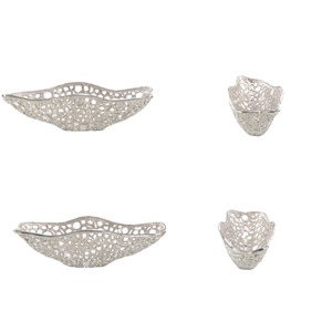 Cuenco decorativo de aluminio ecológico hecho a mano de metal para fiestas resistente al calor y hermoso - Product Image 2