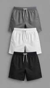 Pantalones cortos de poliéster 100% para hombre más vendidos con nuevo diseño MOQ bajo y patrón sólido de precio - Product Image 5