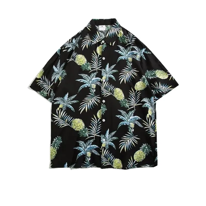 Supplier Custom Design Art Summer Custom Hawaiian Shirt Beach Shirt Men Hawaiian Shirts For Men