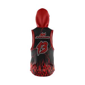 Precio al por mayor personalizado sublimación impresión sin mangas transpirable de talla grande de secado rápido ropa deportiva con capucha 7v7 bandera uniforme de fútbol - Product Image 4