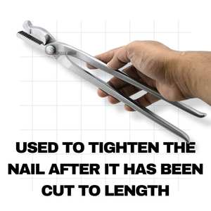 เครื่องมือยึดจับกีบม้าเครื่องมือยึดกับกีบม้าทำจากเหล็กปลอมเครื่องมือกระชับเล็บเครื่องมือยึดกับขากรรไกร-12" - Product Image 4