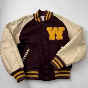 Chaqueta universitaria con cuello levantado fino elegante de calidad superior para hombres Letterman estilo béisbol moda personalizada invierno - Product Image 2