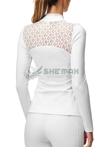 Chemise de spectacle d'équitation pour femmes vêtements équestres professionnels conçus pour les cavaliers élégants en dressage et en concours hippiques - Product Image 2