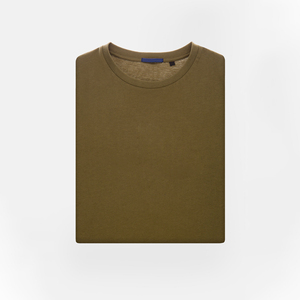 High Quality <b>Men's</b> Breathable Cotton T <b>Shirts</b> for Summer Wear-Solid Pattern Factory Made for Wholesale - Product Image 5