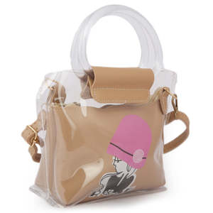 กระเป๋าสะพายไหล่เด็กผู้หญิง 002 -สีเบจ - Product Image 1