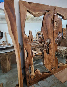Transparente Árvore Epoxy Resina Mesa De Jantar Com projetos intrincados móveis de luxo artesanais atacado - Product Image 3