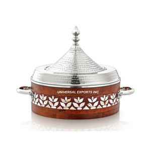 Cazuela de diseñador hecha a mano de calidad Premium Hotpot de nácar de lujo Venta caliente de lujo nuevo calentador de alimentos de Metal - Product Image 2